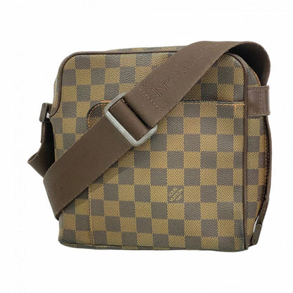 Louis Vuitton Shoulder Bag Damier Olaf PM N41442 Ebene Women's