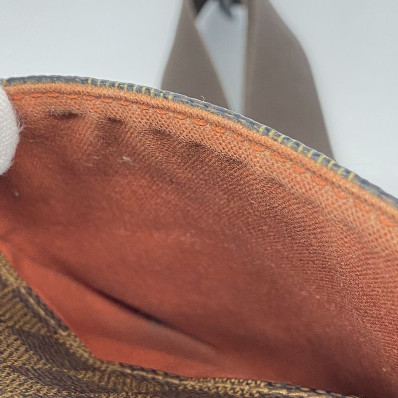 Louis Vuitton Shoulder Bag Damier Olaf PM N41442 Ebene Women's