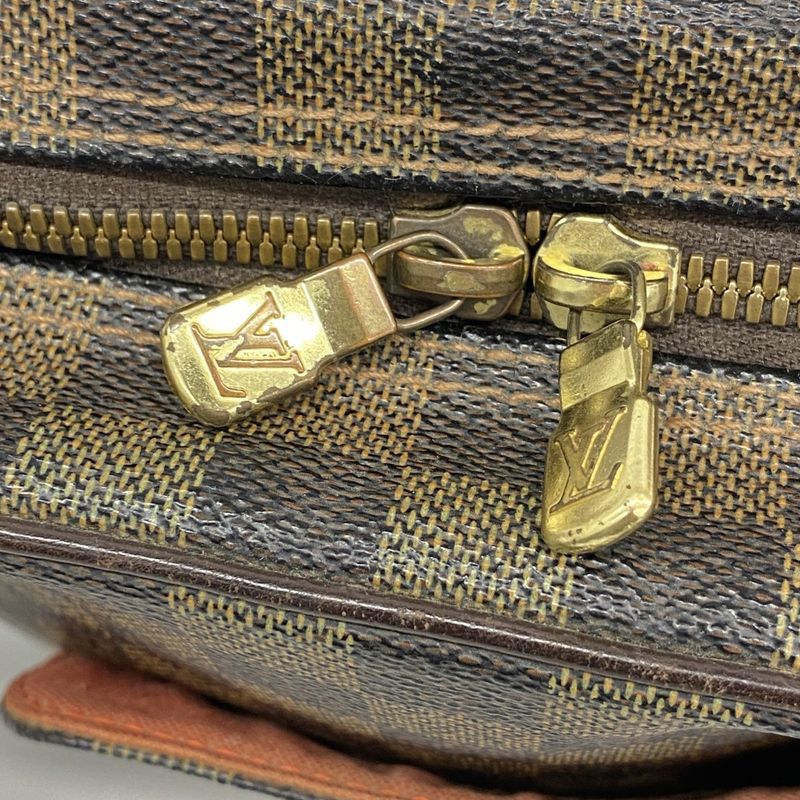 Louis Vuitton Shoulder Bag Damier Olaf PM N41442 Ebene Women's