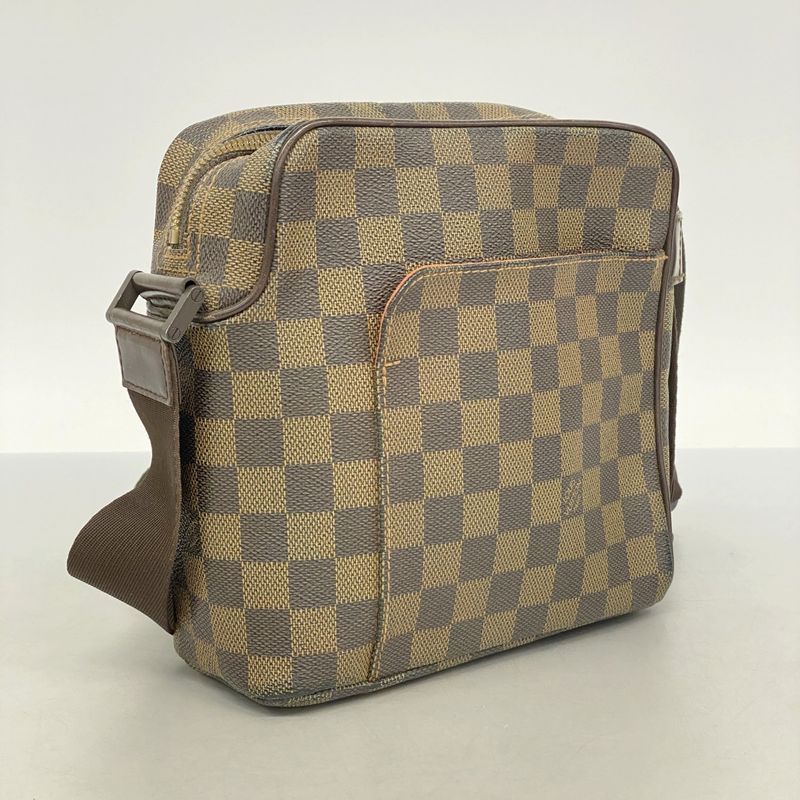Louis Vuitton Shoulder Bag Damier Olaf PM N41442 Ebene Women's