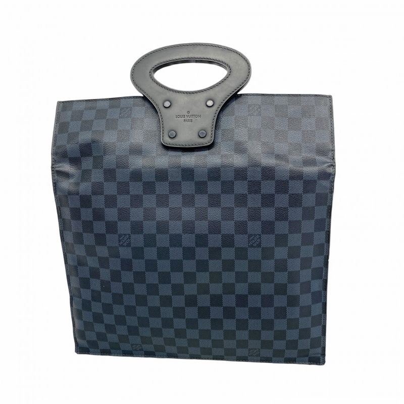 Louis Vuitton Handbag Damier Graphite Portferio N51101 Black Men's