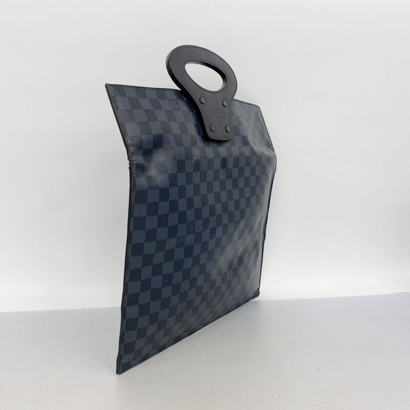 Louis Vuitton Handbag Damier Graphite Portferio N51101 Black Men's