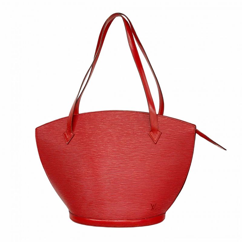 Louis Vuitton Shoulder Bag Epi Saint-Jacques Shopping M52267 Castilian Red