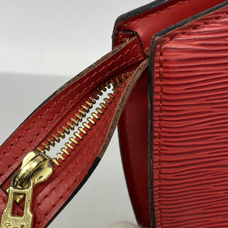 Louis Vuitton Shoulder Bag Epi Saint-Jacques Shopping M52267 Castilian Red