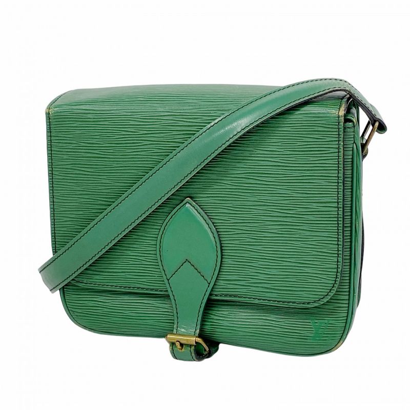 Louis Vuitton Shoulder Bag Epi Cartesiere M52244 Borneo Green Ladies