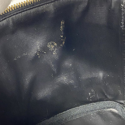 Chanel Vanity Bag Bicolore Lambskin Black Gold Hardware Women's