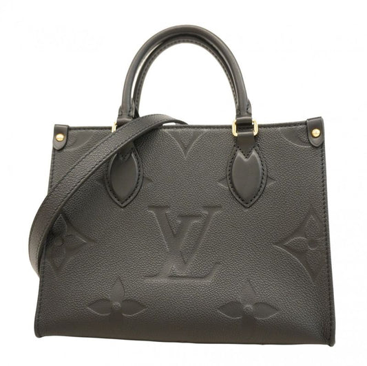 Louis Vuitton Handbag Monogram ・empreinte on the Go PM M45653 Noir Black 2way