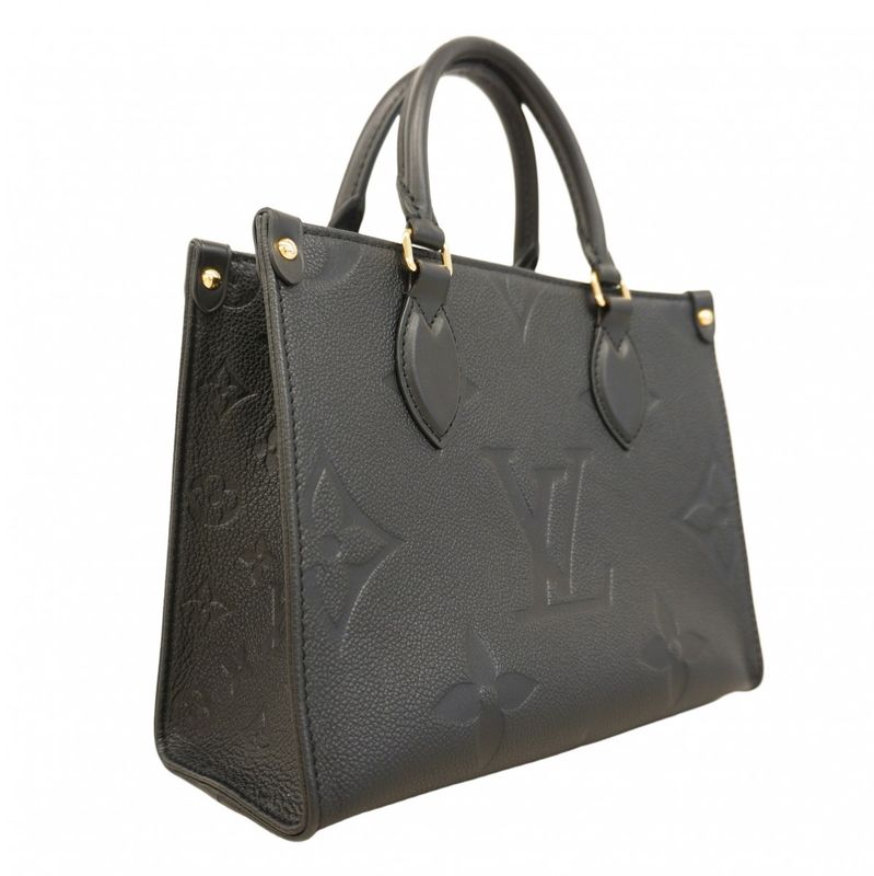 Louis Vuitton Handbag Monogram ・empreinte on the Go PM M45653 Noir Black 2way
