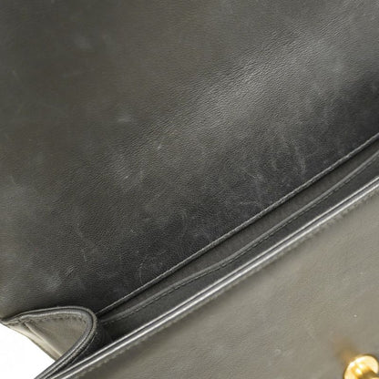 Chanel Shoulder Bag Boy Chanel Lambskin Black Gold Hardware Women's