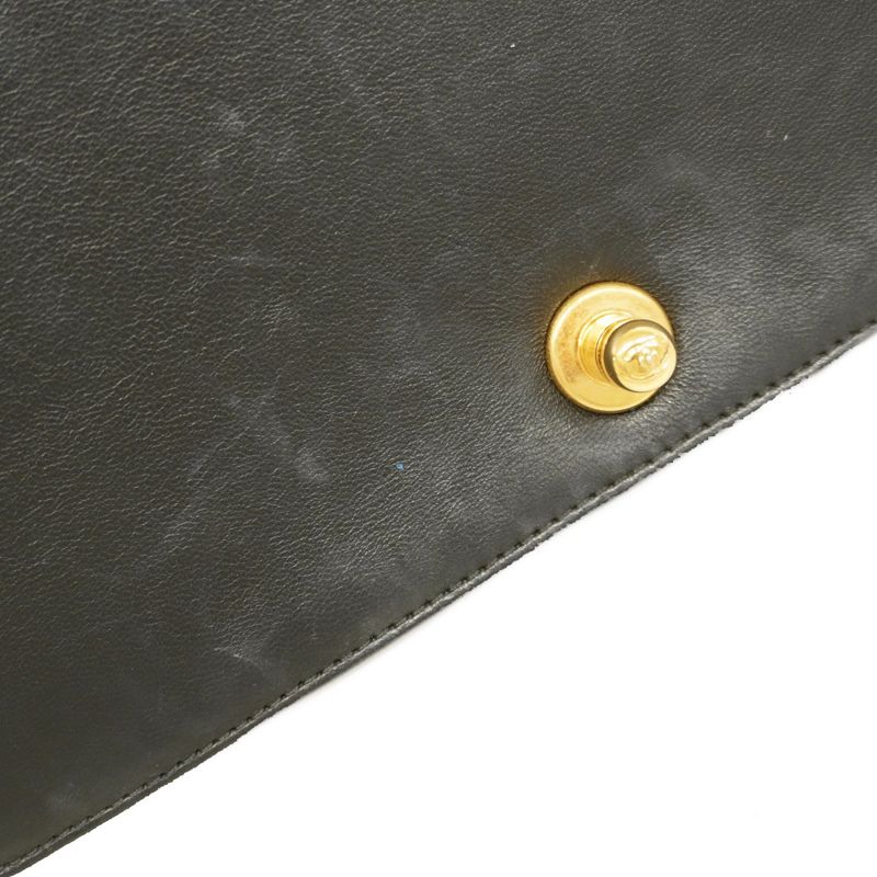 Chanel Shoulder Bag Boy Chanel Lambskin Black Gold Hardware Women's