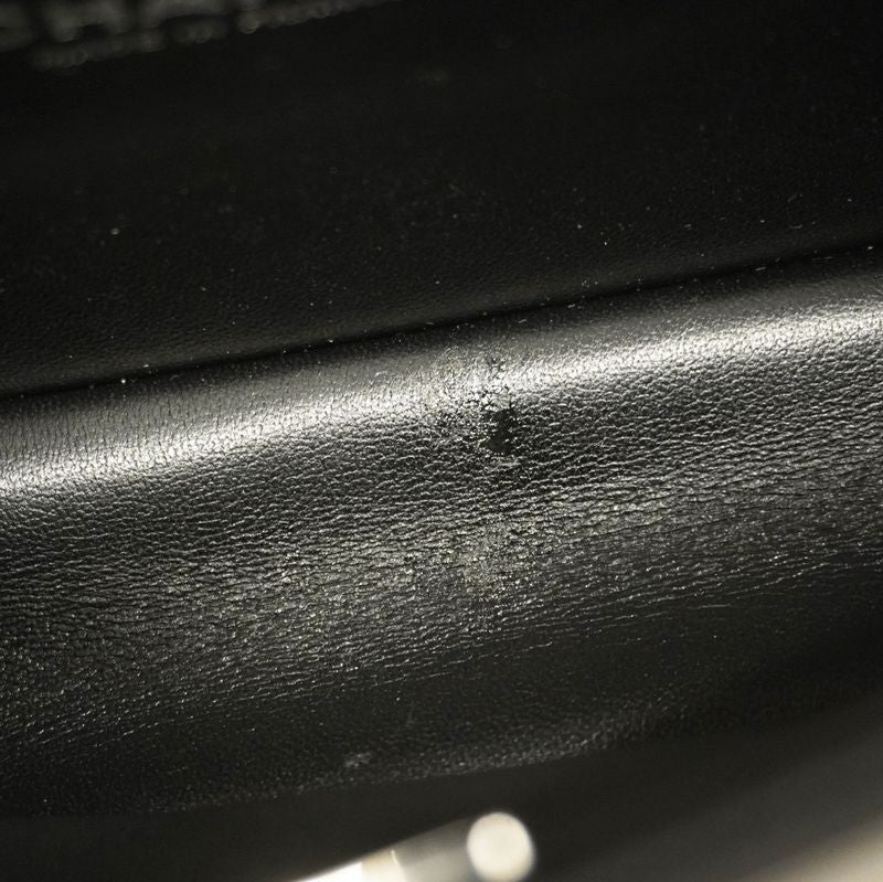 Chanel Shoulder Bag Boy Chanel V Stitch Lambskin Black Silver Hardware Ladies