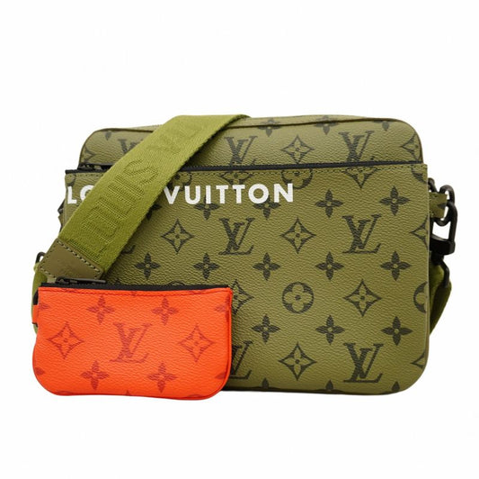 Louis Vuitton Shoulder Bag Monogram Trio Messenger M23783 Khaki Men's