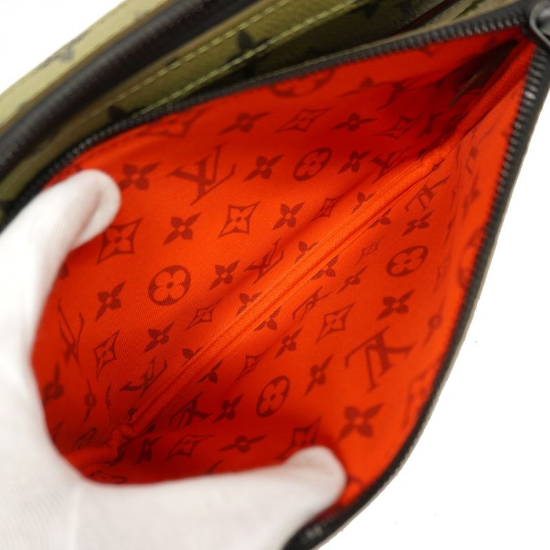 Louis Vuitton Shoulder Bag Monogram Trio Messenger M23783 Khaki Men's