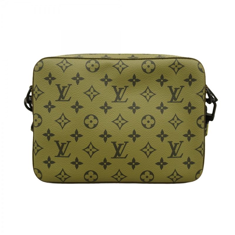 Louis Vuitton Shoulder Bag Monogram Trio Messenger M23783 Khaki Men's