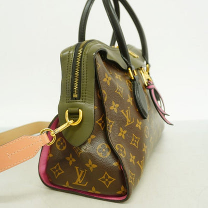 Louis Vuitton Handbag Monogram Tuileries Tote M41455 Brown Khaki 2way Bag Ladies