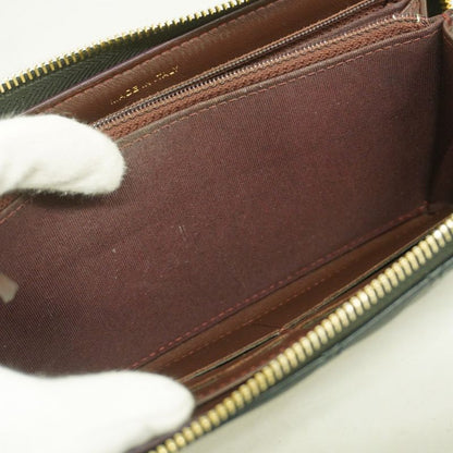 Chanel Long Wallet Matelasse Lambskin Black Gold Hardware Women's