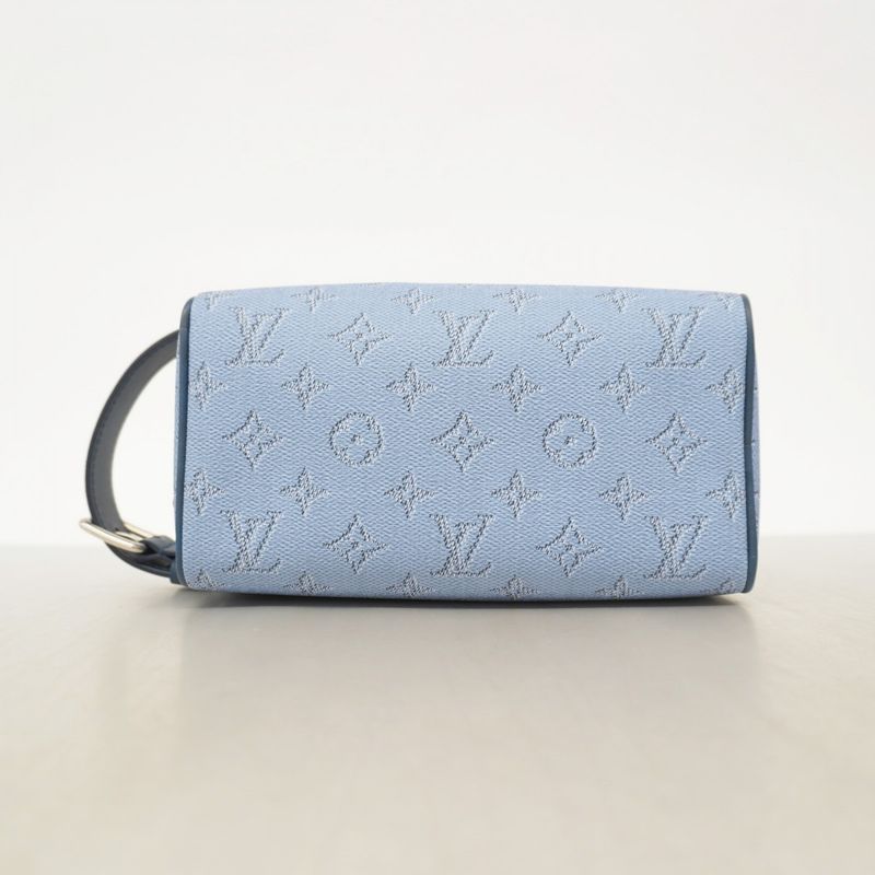 Louis Vuitton Handbag Monogram Heritage Rocker Dop Kit M14839 Blue Men's