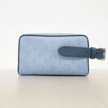 Louis Vuitton Handbag Monogram Heritage Rocker Dop Kit M14839 Blue Men's