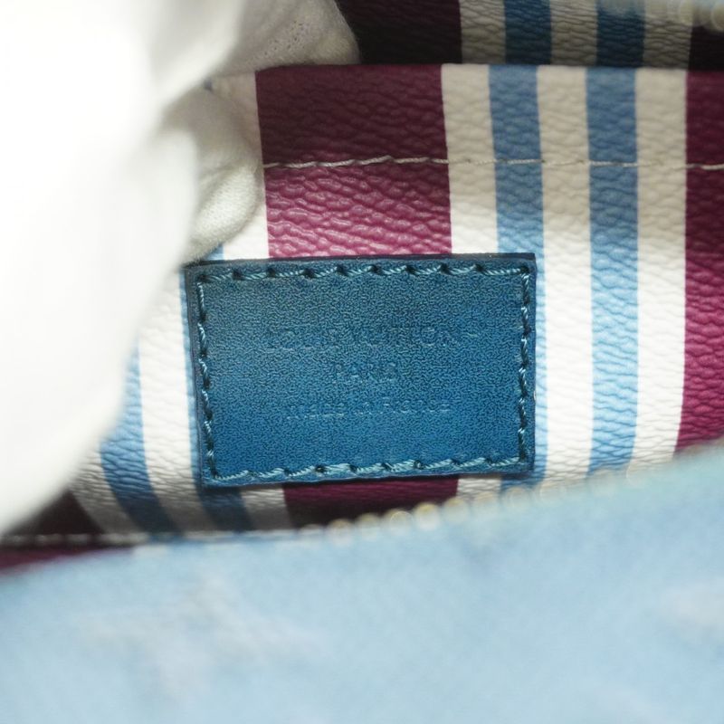 Louis Vuitton Handbag Monogram Heritage Rocker Dop Kit M14839 Blue Men's