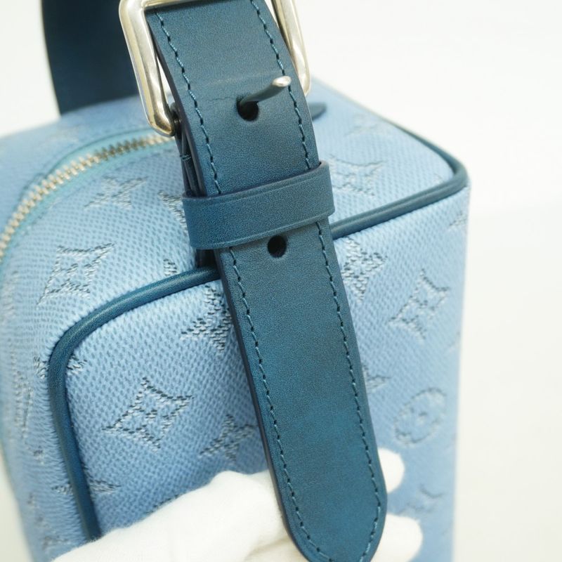 Louis Vuitton Handbag Monogram Heritage Rocker Dop Kit M14839 Blue Men's