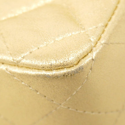 Chanel Shoulder Bag Matelasse Lambskin Gold Chien Pan Gold Hardware Women's