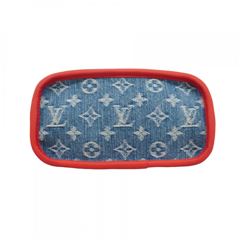 Louis Vuitton Handbag Monogram Cherry Denim Neverfull Inside Out BB M14997 Blue