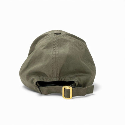 Celine Cap Hat Cotton Khaki White Gold Triomphe