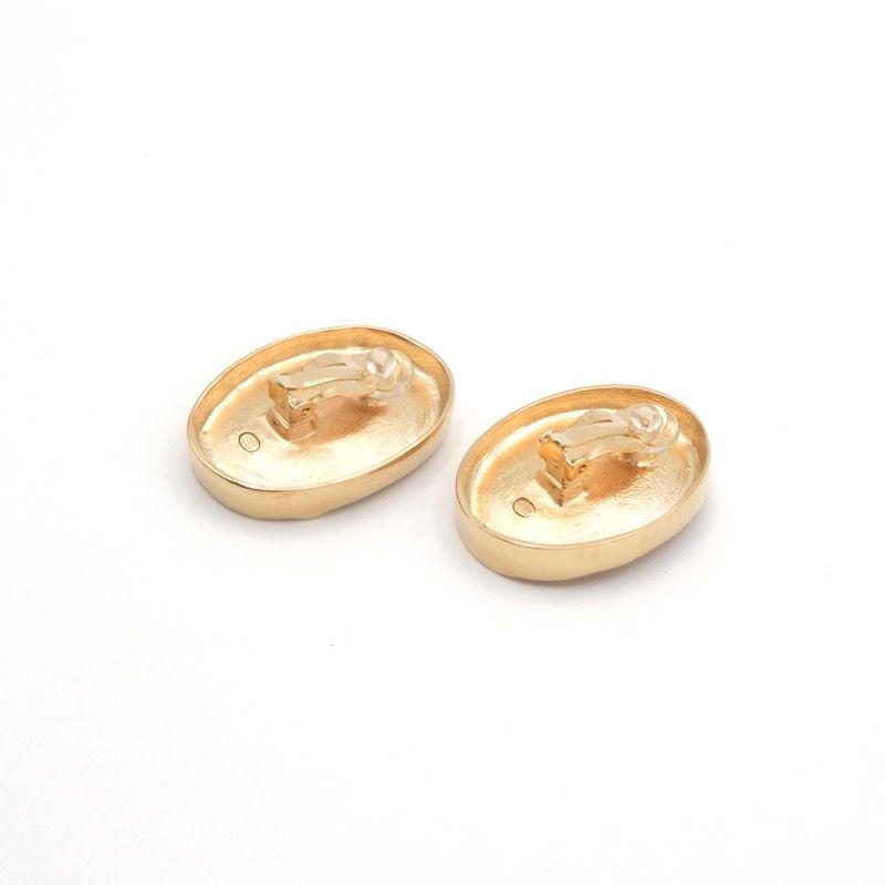 Chanel Earring Gold Coco Mark Logo