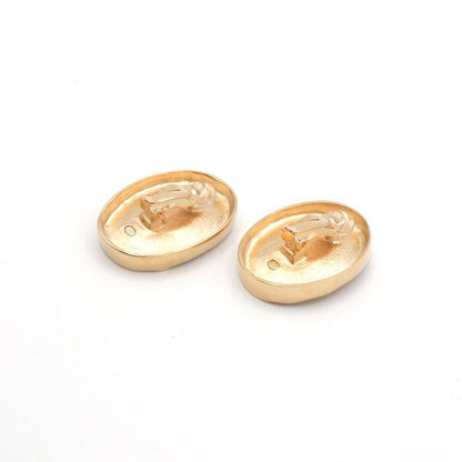 Chanel Earring Gold Coco Mark Logo