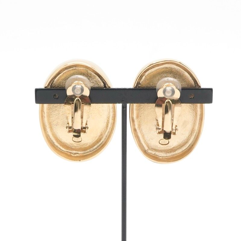 Chanel Earring Gold Coco Mark Logo
