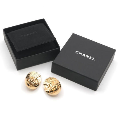 Chanel Earring Gold Coco Mark Logo