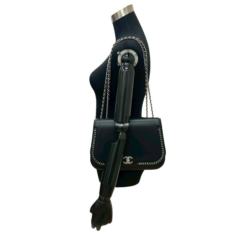 Chanel Chanel Leather Turnlock Chain Shoulder Bag