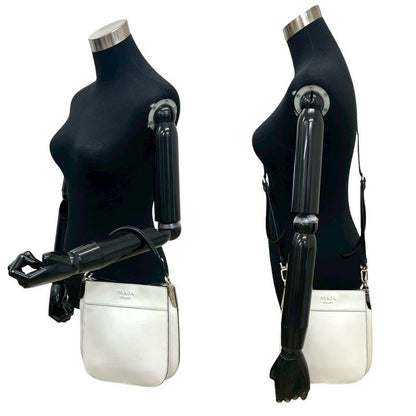 Prada Magit Logo Hardware Leather 2-Way Handbag Mini Tote Bag