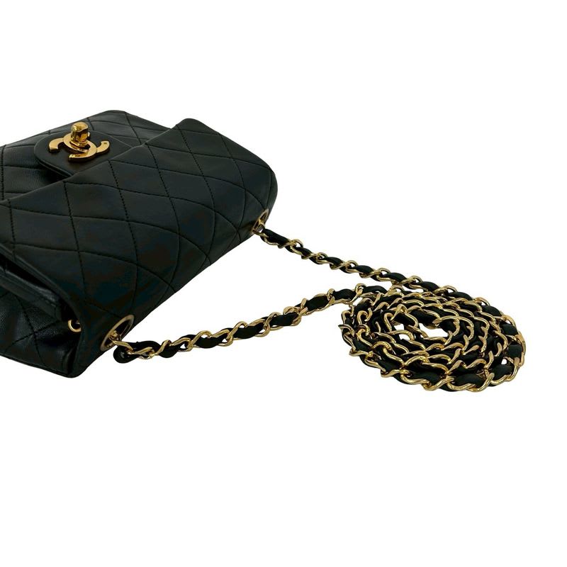 Chanel Chanel Quilted Coco Lambskin Leather Turnlock Chain