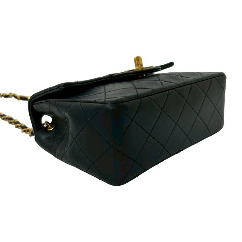 Chanel Chanel Quilted Coco Lambskin Leather Turnlock Chain