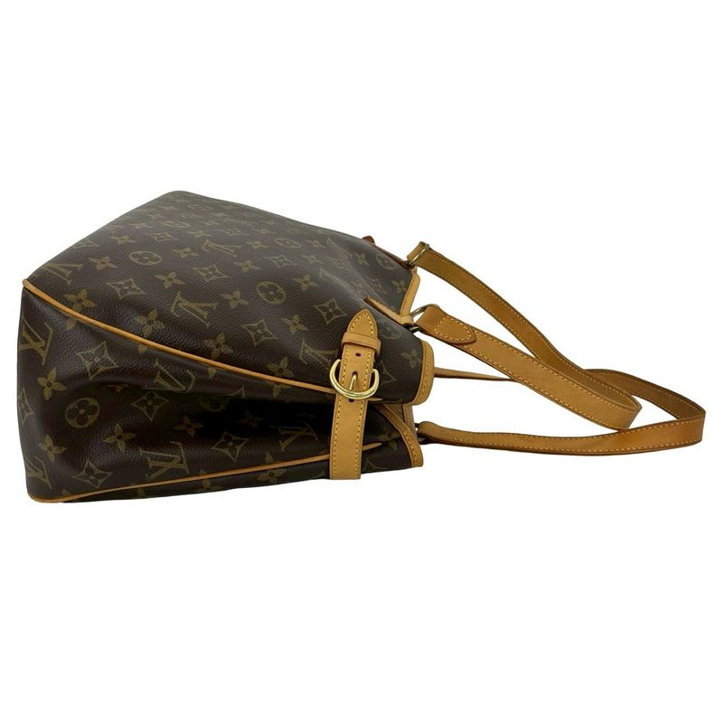 Louis Vuitton Batignolles Oriental Monogram Leather Tote Bag Handbag Brown 406-7