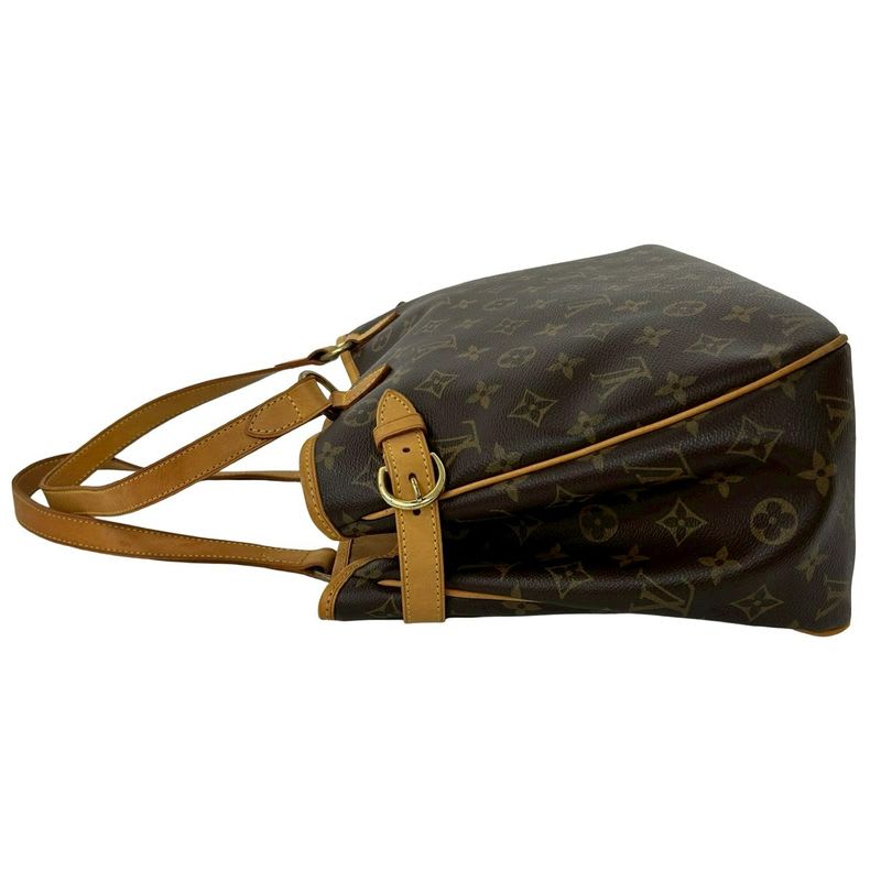 Louis Vuitton Batignolles Oriental Monogram Leather Tote Bag Handbag Brown 406-7