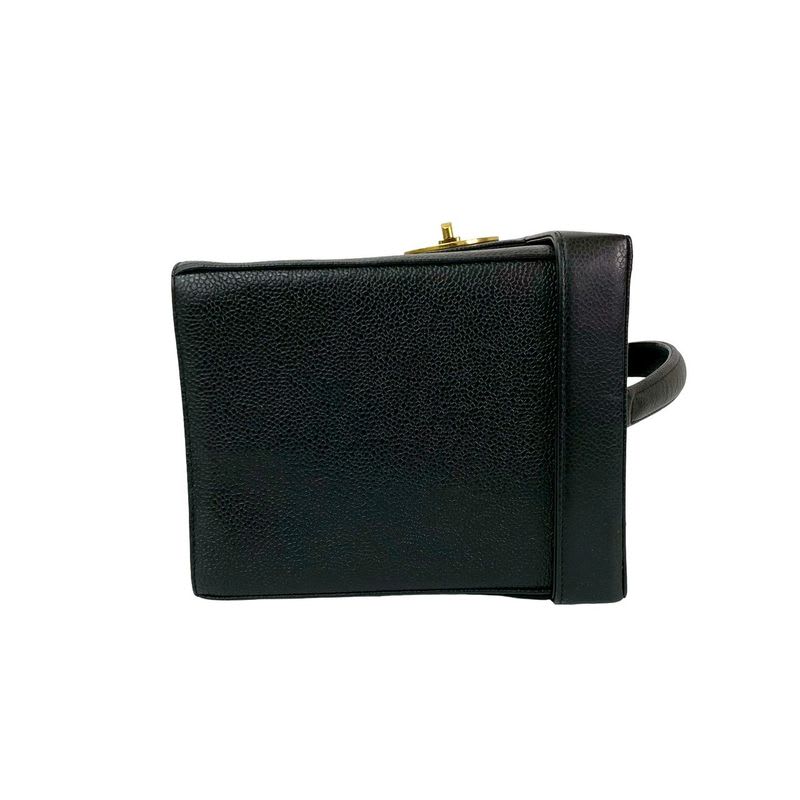 Chanel Coco Caviar Leather 2-Way Handbag Vanity Bag