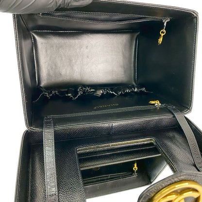 Chanel Coco Caviar Leather 2-Way Handbag Vanity Bag