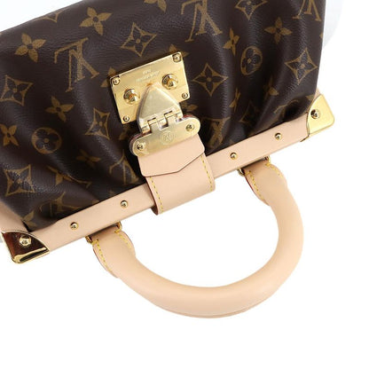 Louis Vuitton Monogram Clutch 2-Way Hand Chain Shoulder Bag Brown