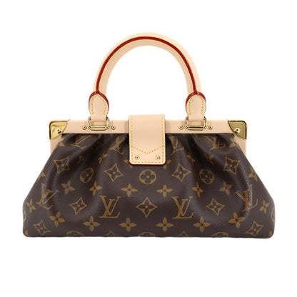 Louis Vuitton Monogram Clutch 2-Way Hand Chain Shoulder Bag Brown