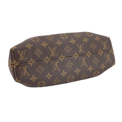 Louis Vuitton Monogram Clutch 2-Way Hand Chain Shoulder Bag Brown