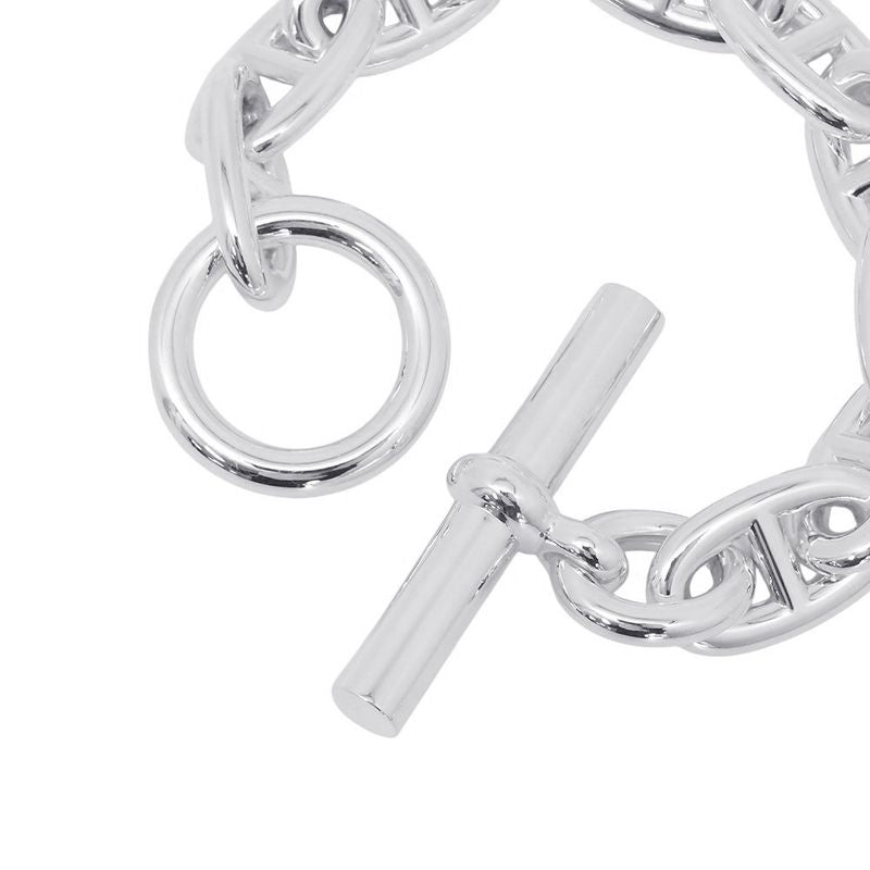 Hermes Bracelet Chaine D'ancre TGM 10 Links Silver