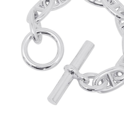 Hermes Bracelet Chaine D'ancre TGM 10 Links Silver