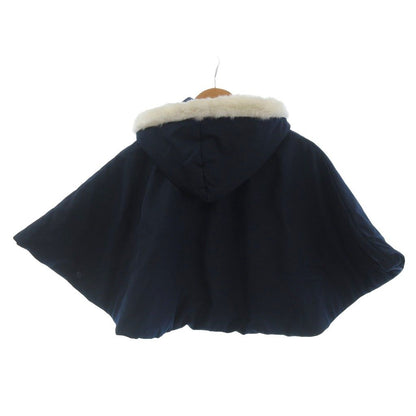 Celine CELINE 2-piece set summary poncho batting hooded cut and sew floral