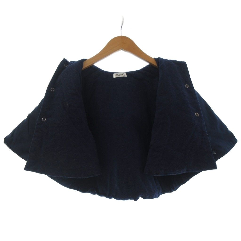 Celine CELINE 2-piece set summary poncho batting hooded cut and sew floral