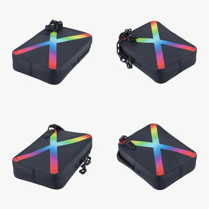 Louis Vuitton Danube Messenger Black X Multicolor Taiga M30332 Ca2179 IC Chip