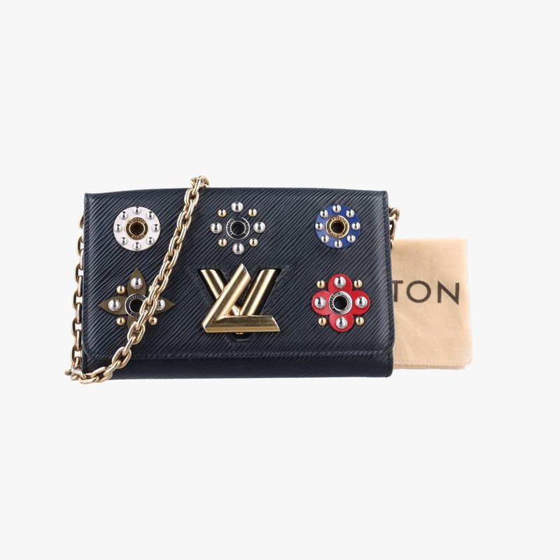 Louis Vuittonportefeuille Twist Noir Black × Multicolor Epi M62463 Sp4186