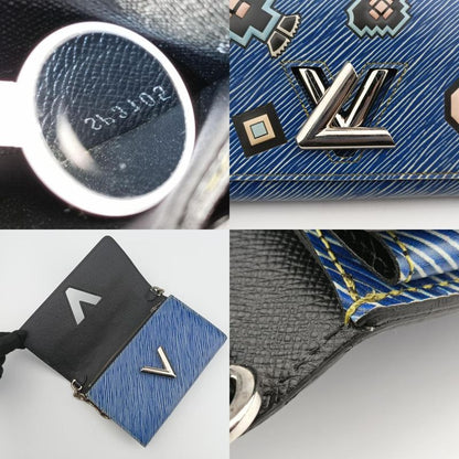 Louis Vuittonportefeuille Twist Chain Wallet Blue X Multicolor Epi M61490 Sp3105