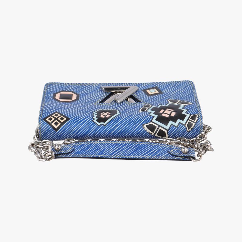 Louis Vuittonportefeuille Twist Chain Wallet Blue X Multicolor Epi M61490 Sp3105